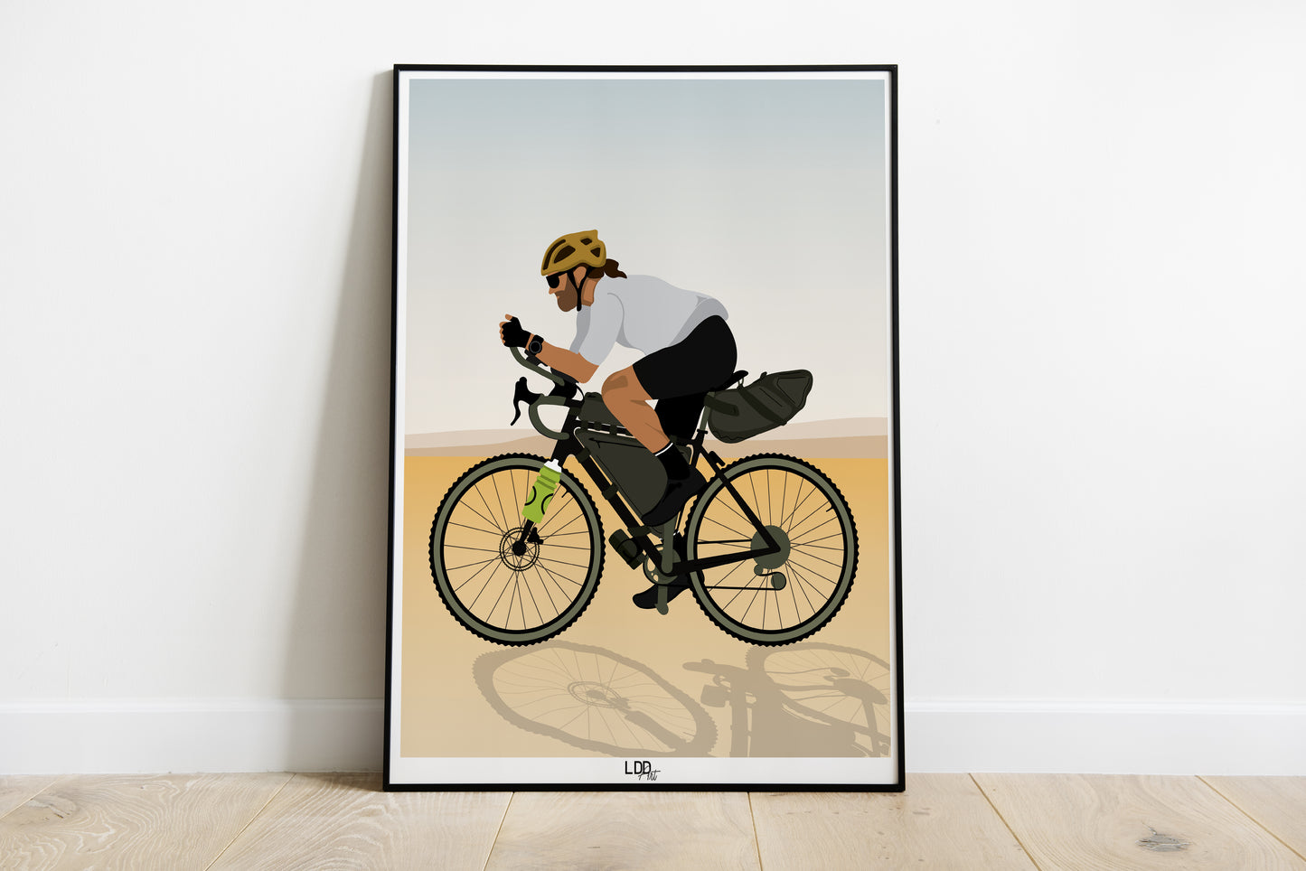 Illustration cyclisme d’après photo(s)