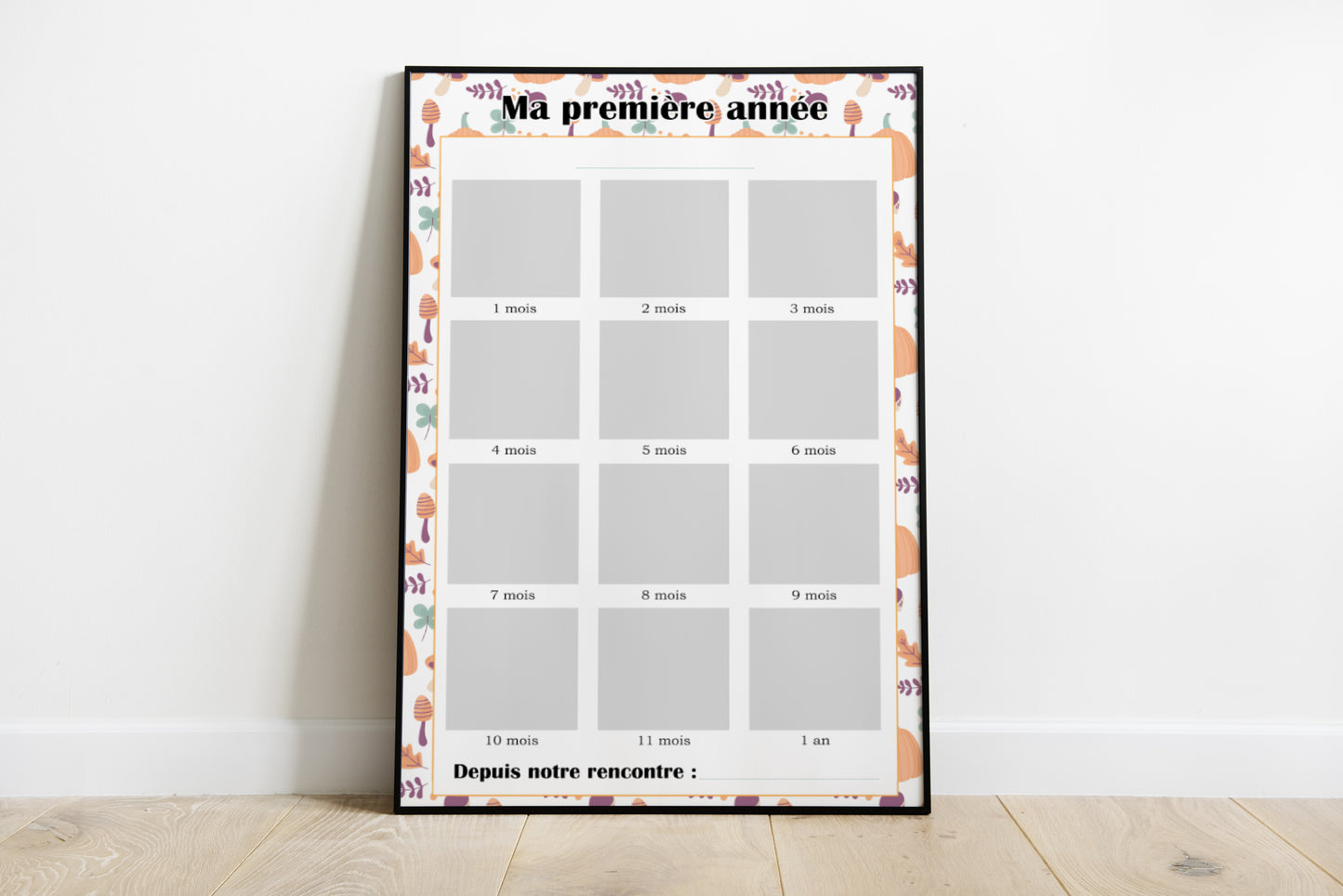 Affiche "Ma Première Année" citrouille