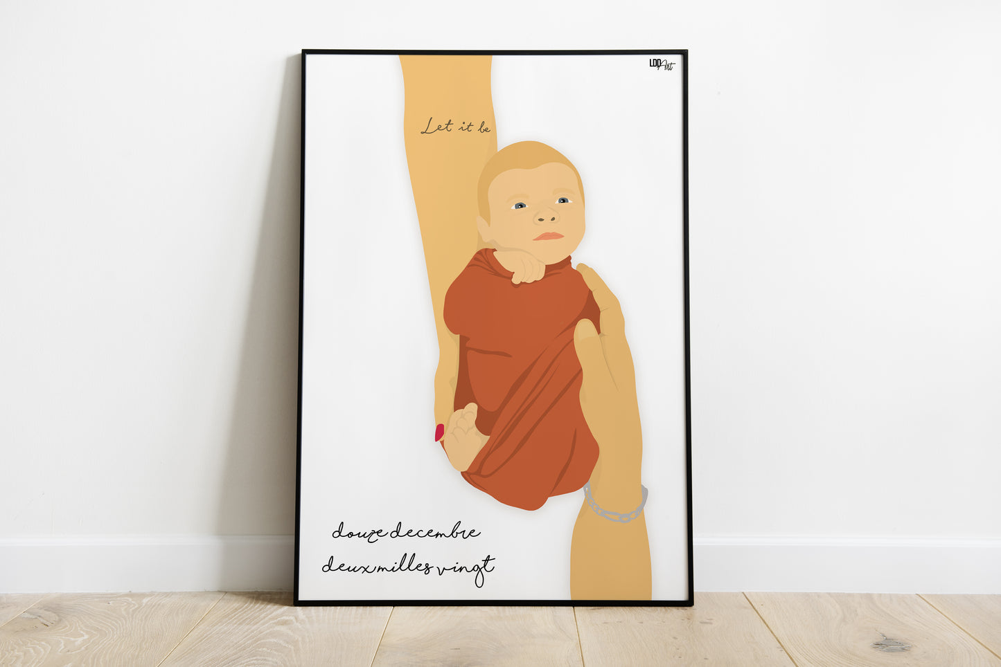 Illustration naissance détaillée d'après photo