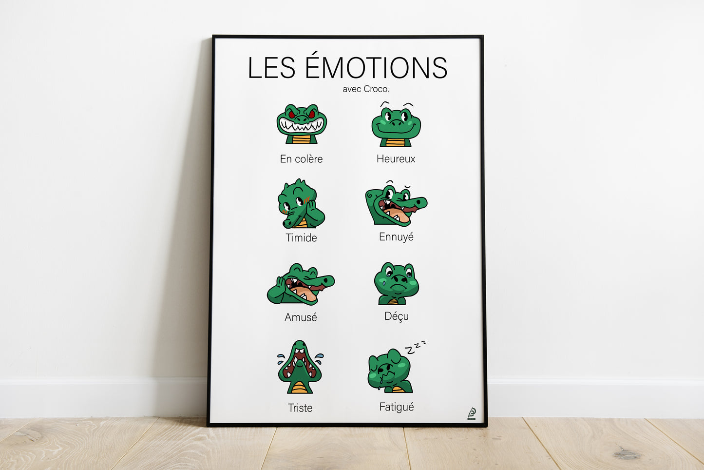 Illustration "les émotions avec croco"