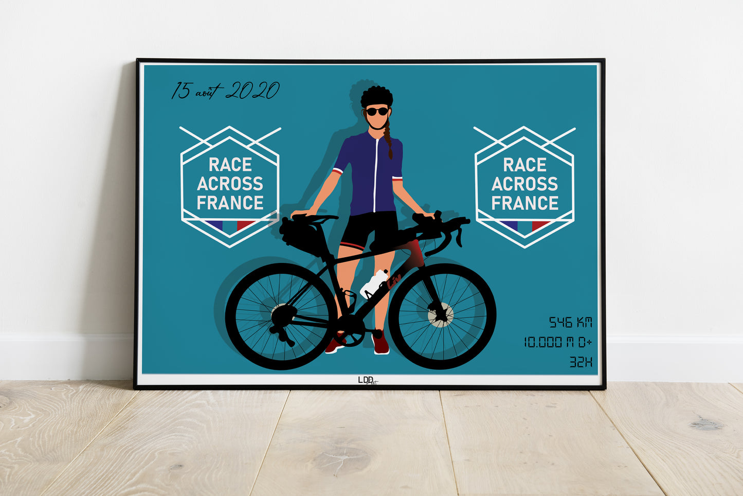 Illustration cyclisme d’après photo(s)