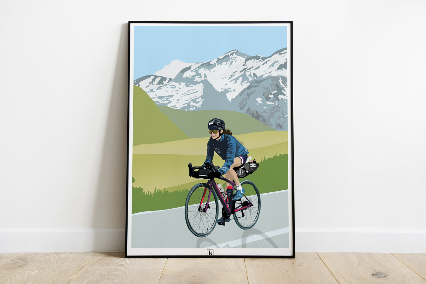 Illustration cyclisme d’après photo(s)