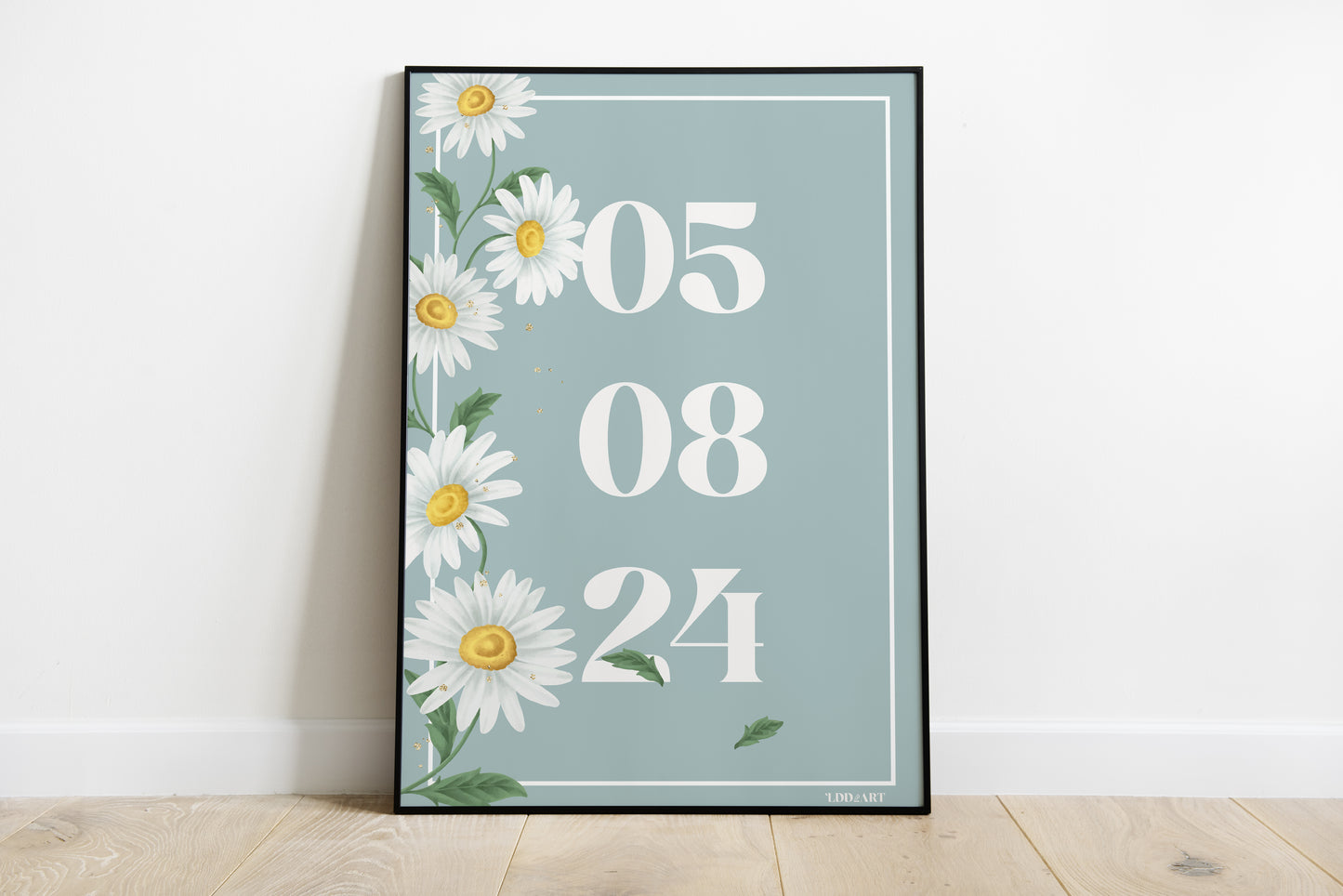 Illustration Marguerite avec date