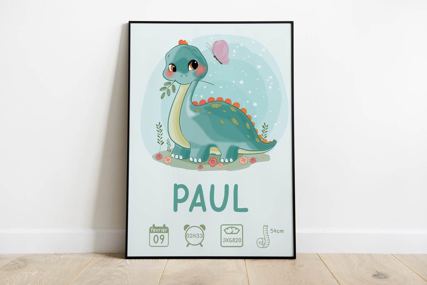Illustration naissance dinosaure