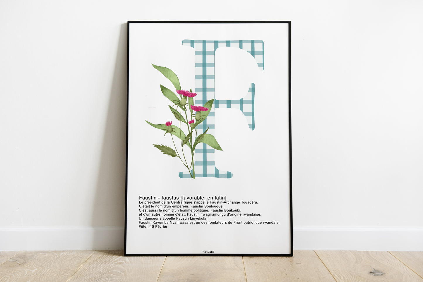 Illustration Lettre fleurie