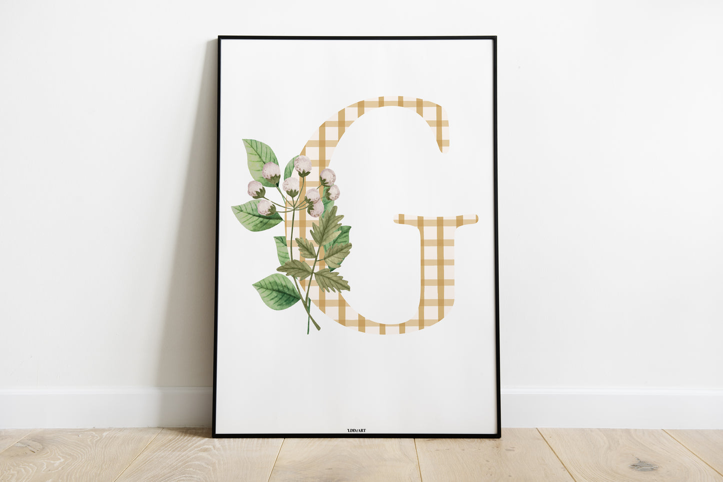 Illustration Lettre fleurie
