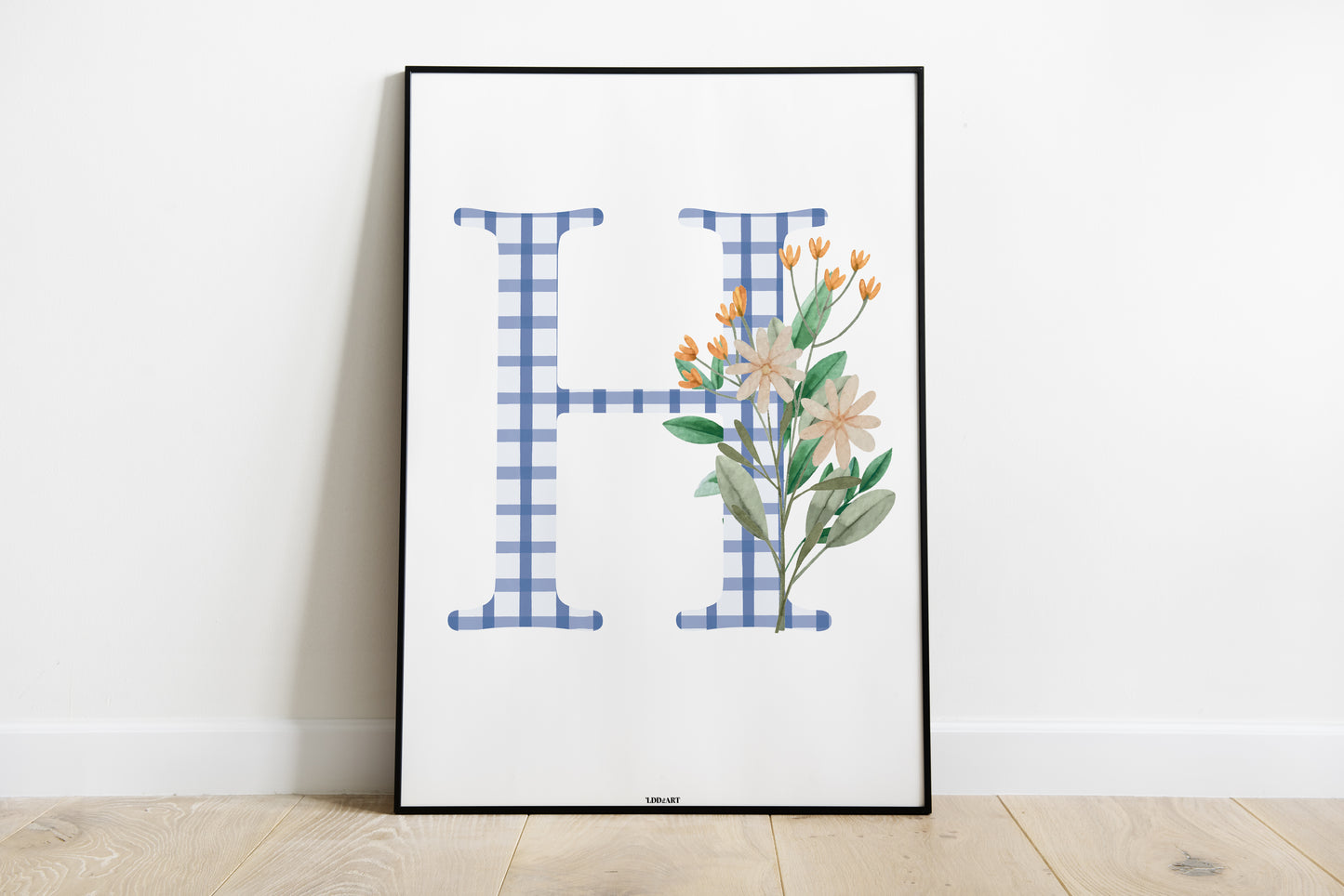 Illustration Lettre fleurie