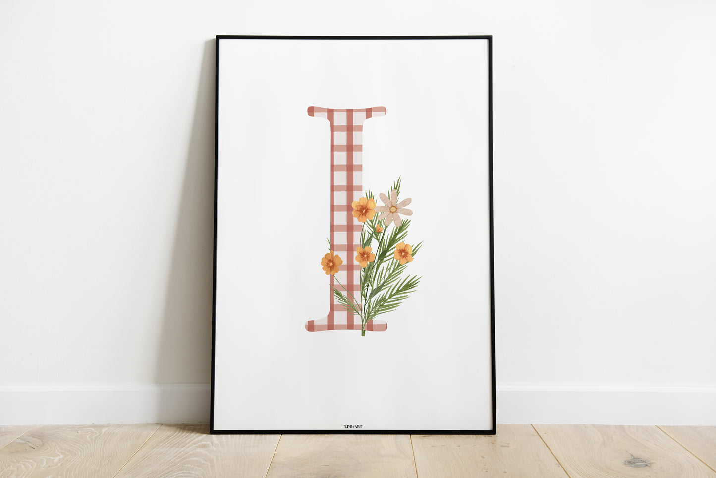 Illustration Lettre fleurie