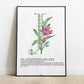 Illustration Lettre fleurie