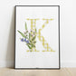 Illustration Lettre fleurie