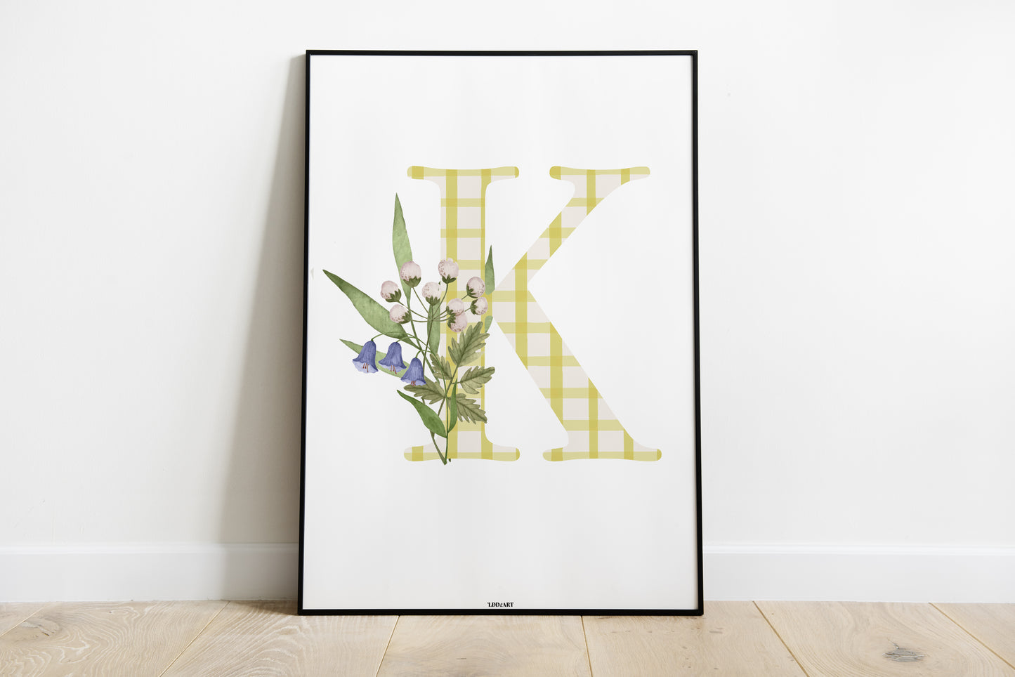 Illustration Lettre fleurie