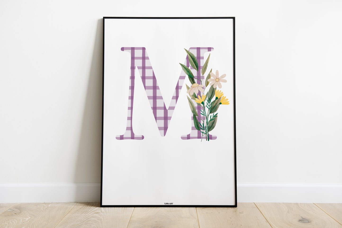 Illustration Lettre fleurie