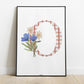 Illustration Lettre fleurie