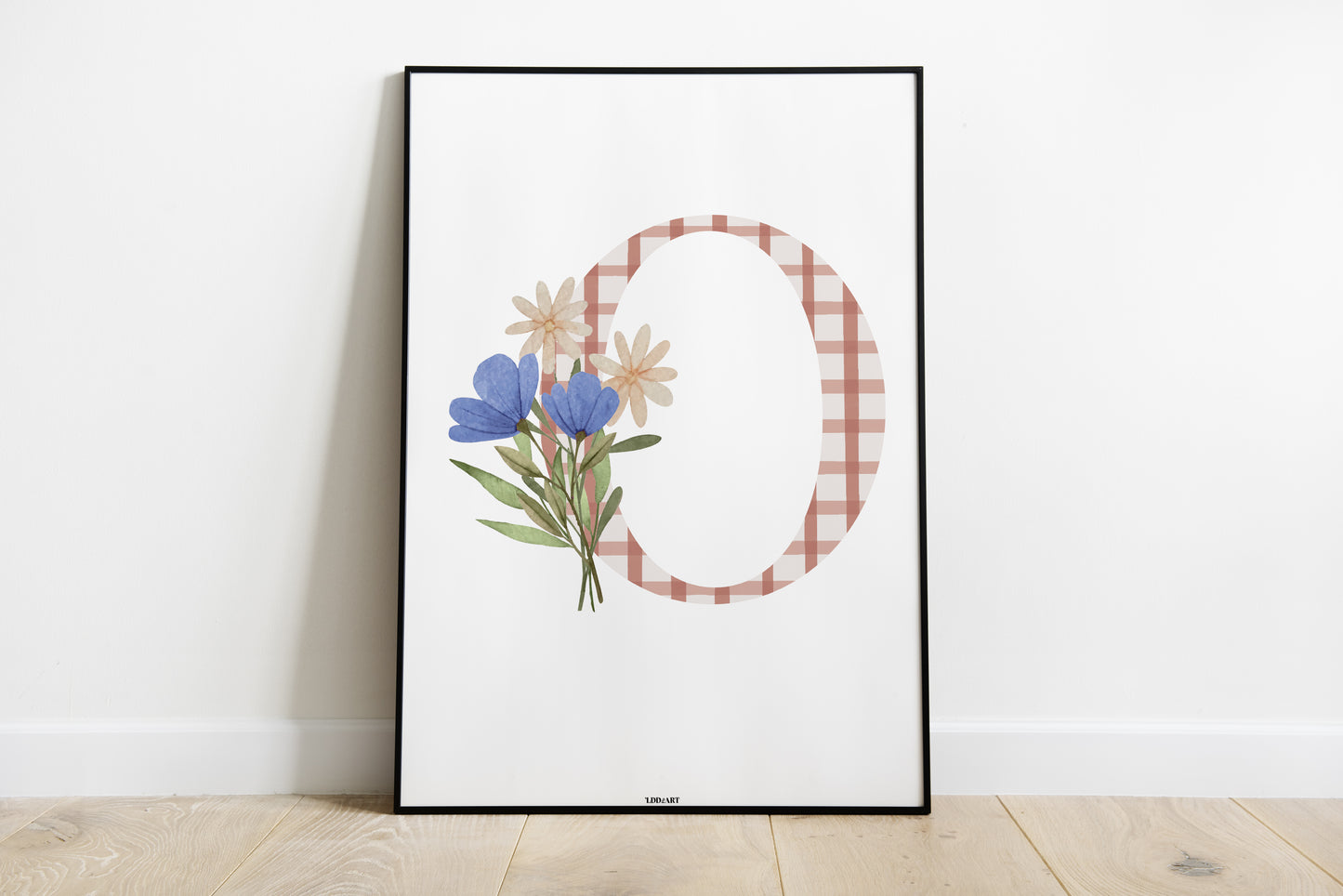 Illustration Lettre fleurie