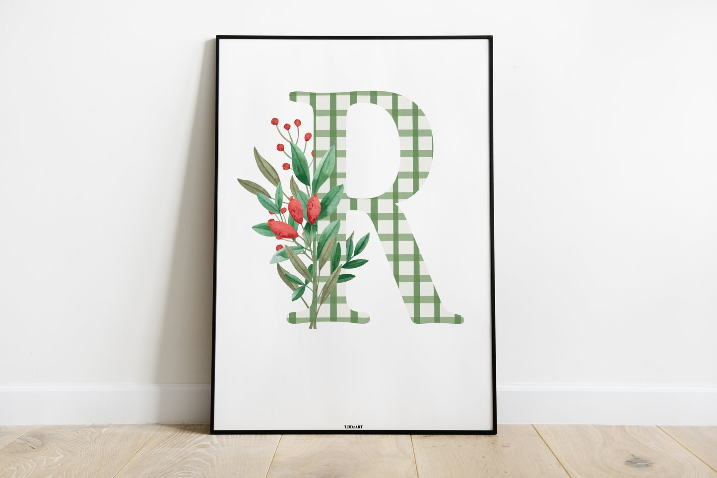 Illustration Lettre fleurie