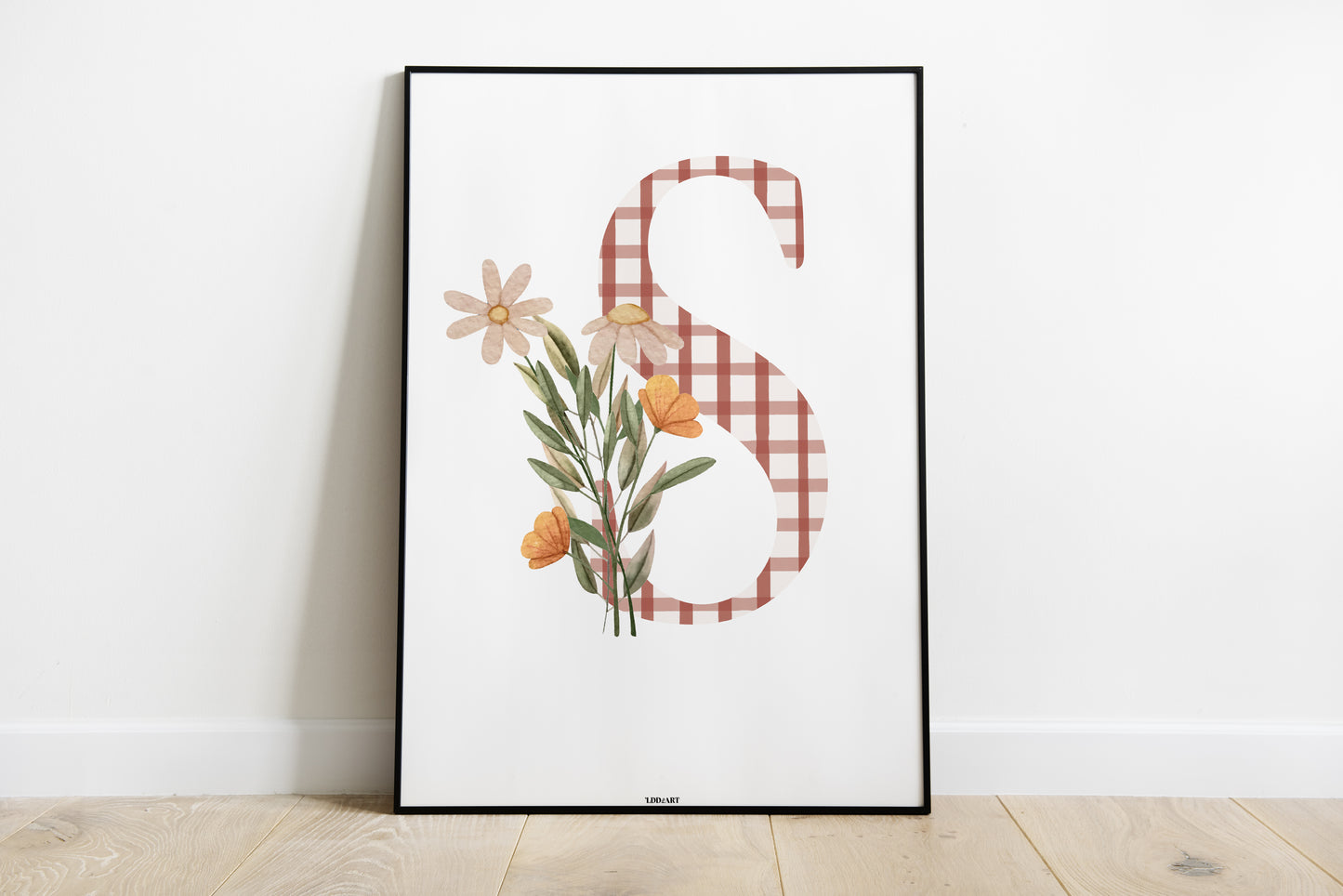 Illustration Lettre fleurie