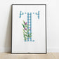 Illustration Lettre fleurie