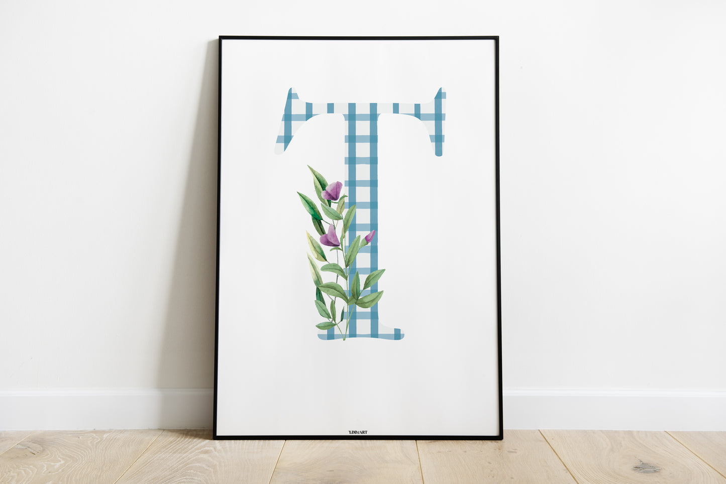 Illustration Lettre fleurie