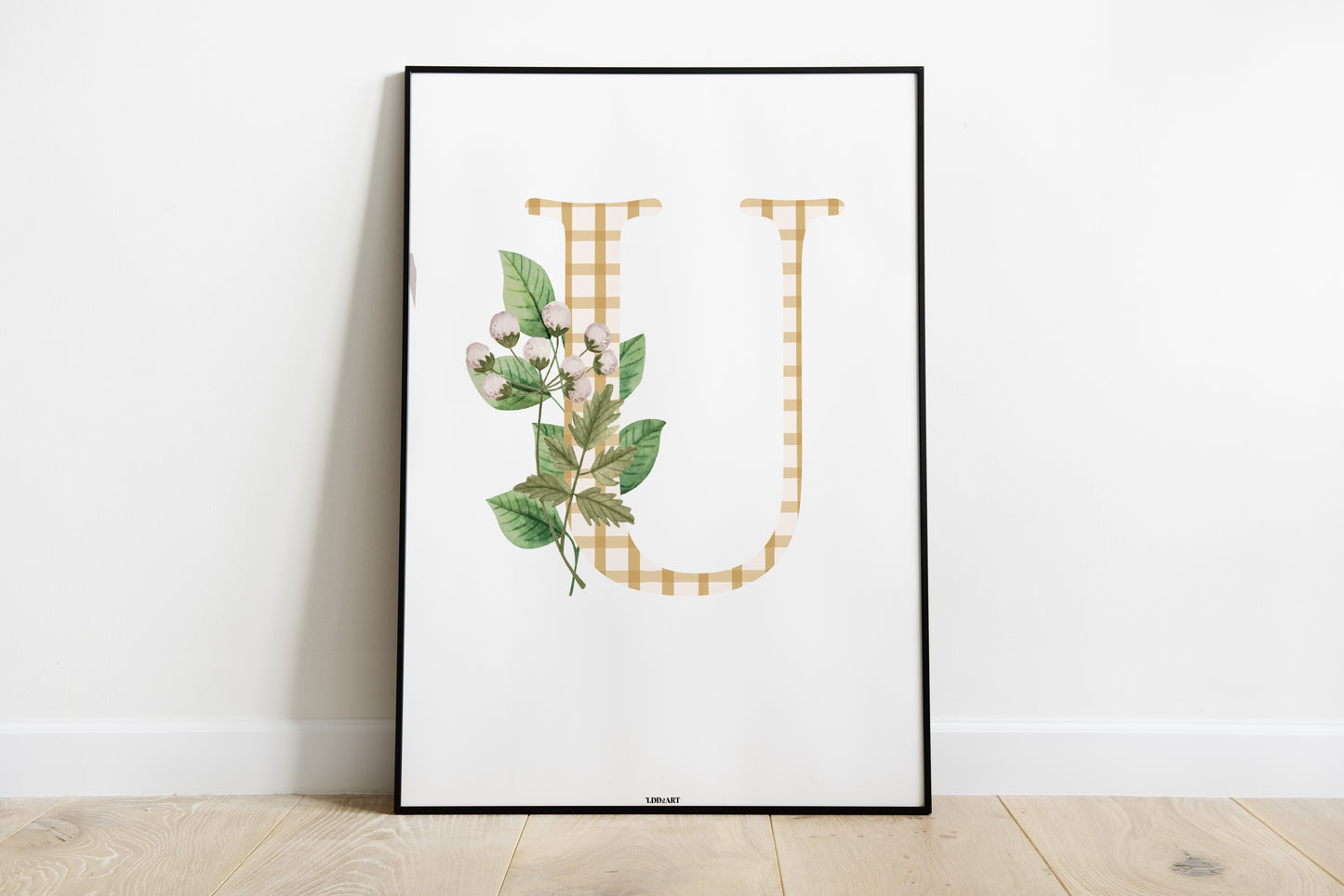 Illustration Lettre fleurie