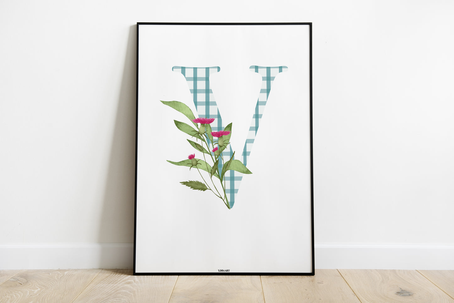 Illustration Lettre fleurie
