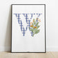 Illustration Lettre fleurie
