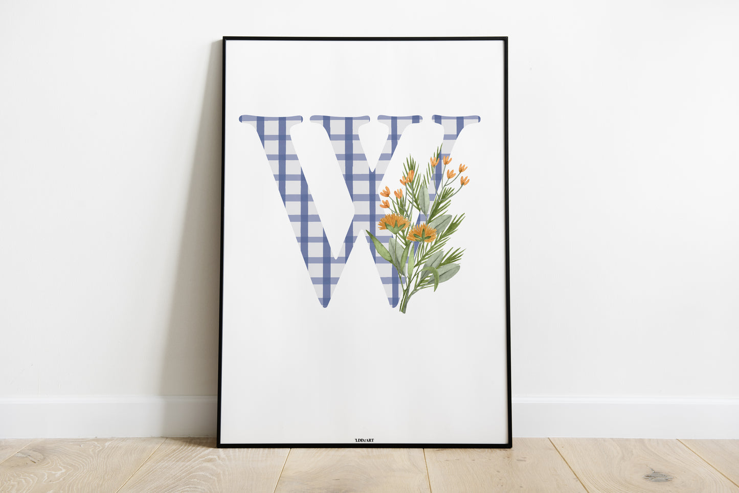 Illustration Lettre fleurie