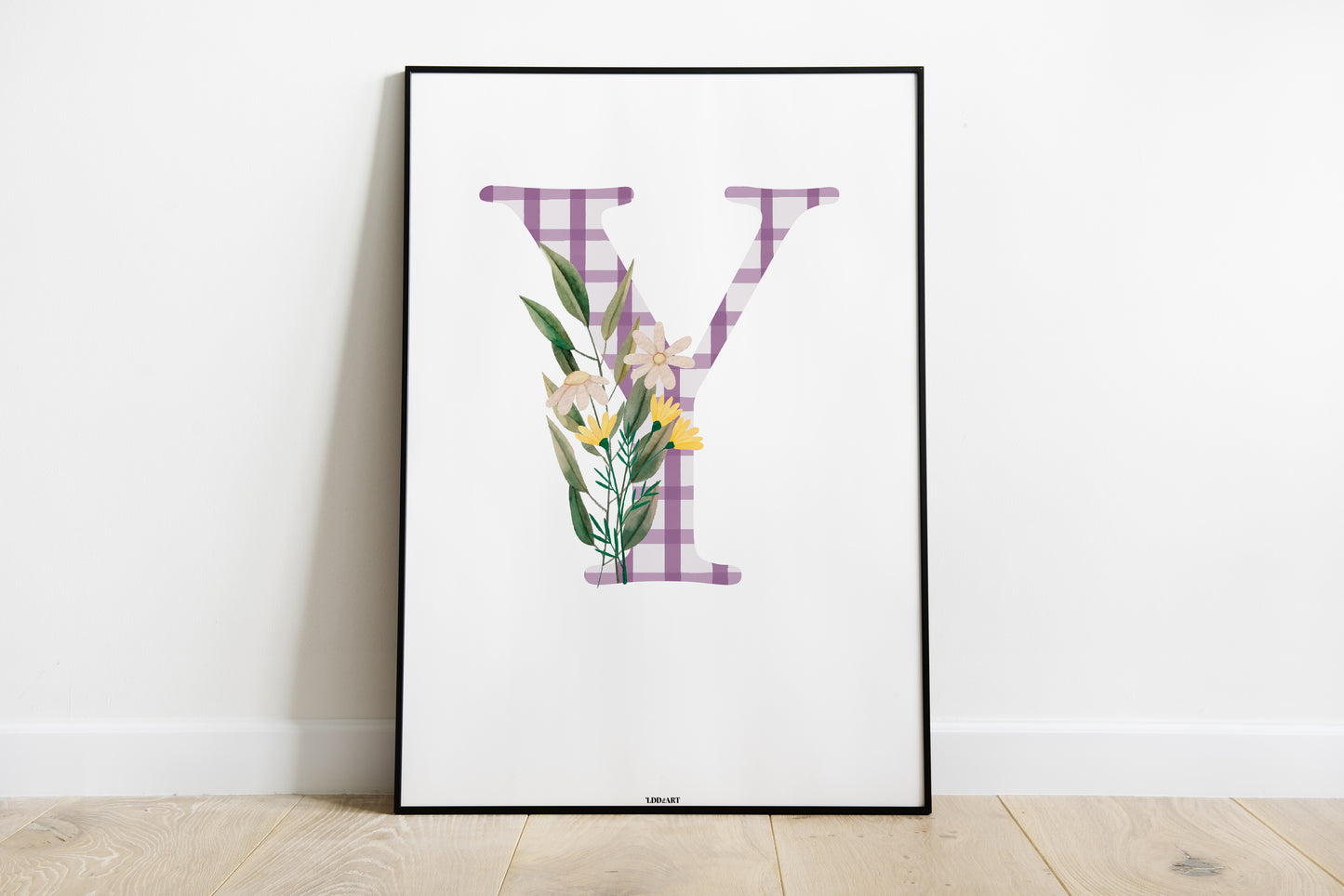 Illustration Lettre fleurie