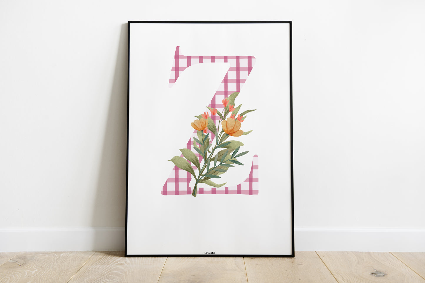 Illustration Lettre fleurie