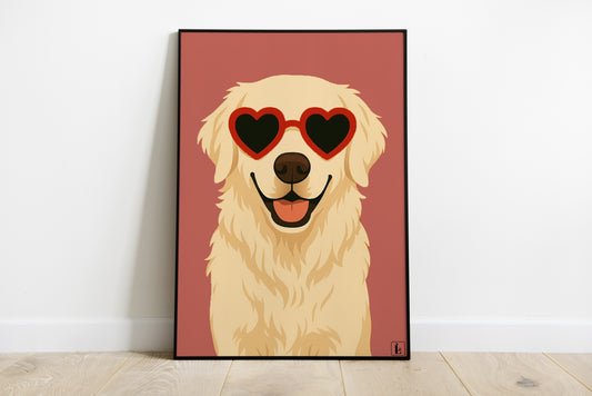 Illustration Dog Love