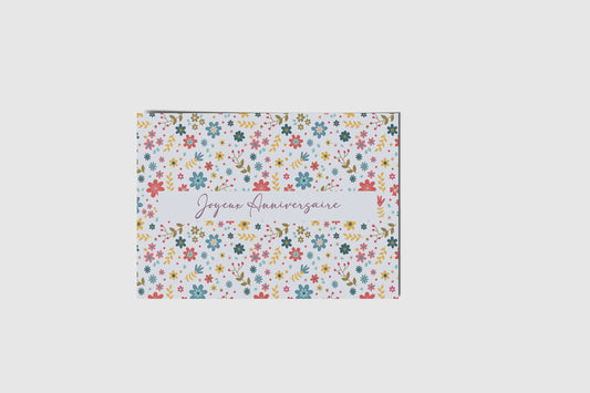 Carte joyeux anniversaire liberty