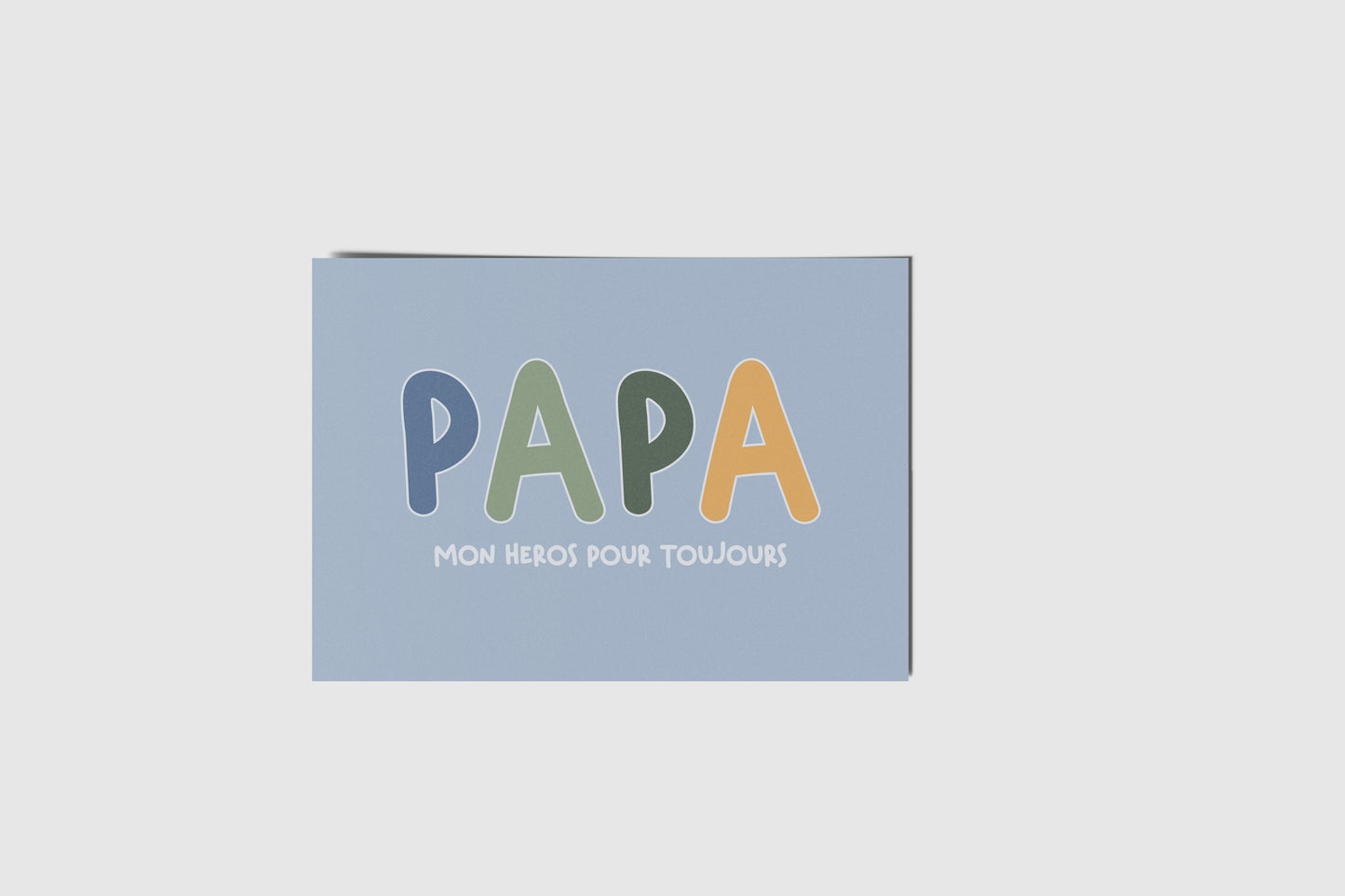 Carte papa mon héros