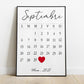 Illustration Calendrier d'amour